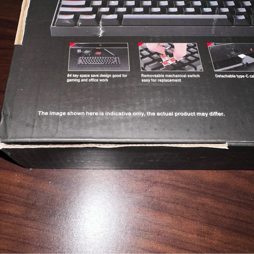 Red Dragon Phantom 84 Key Mechanical Keyboard: NWT - Picture 15 of 16